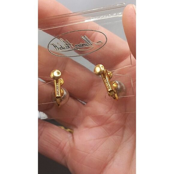 Superb. Miriam Haskell Gold/Pearl Filigree Pearls Necklace & Faux Pearl Earrings - Picture 11 of 12